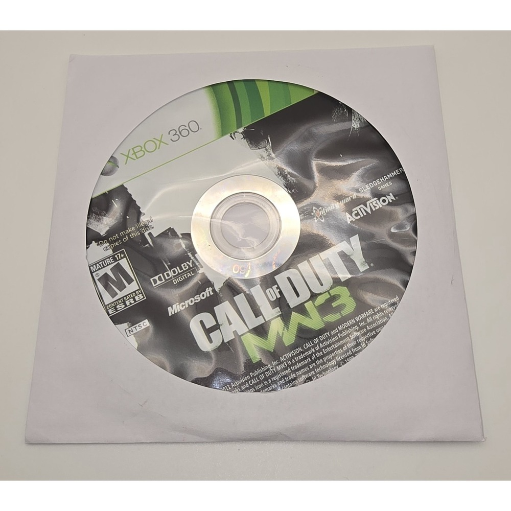Call Of Duty Modern Warfare 3 For Xbox 360 Disk‎ Only UNTESTED -1977